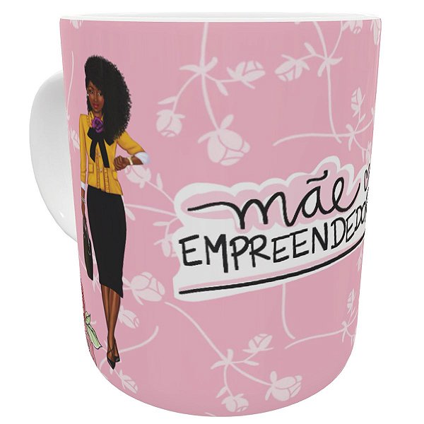 Caneca mãe empresaria presente dia das mães família fofo