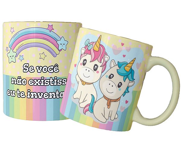 Caneca se você não existisse eu te inventava presente fofo