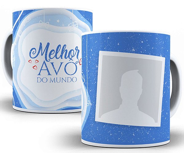 Caneca a melhor avó do mundo com foto personalizada presente