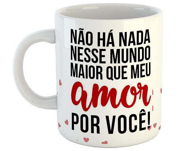 Caneca mensagem dia dos namorados presente calsa fofo