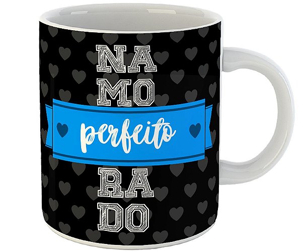 Caneca namorado perfeito presente dia dos namorados casal