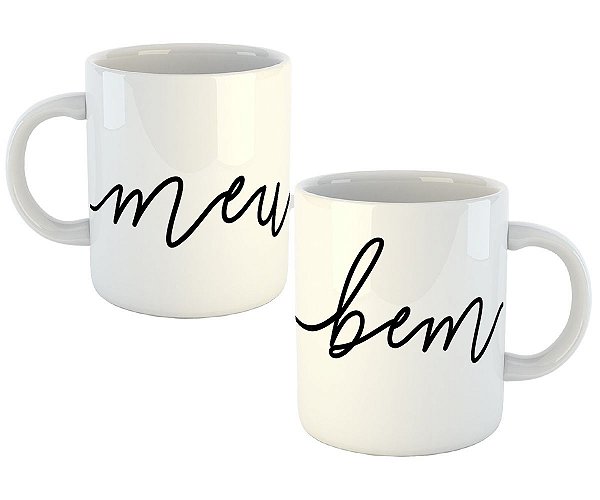 Caneca meu bem presente casal namorados casados criativo