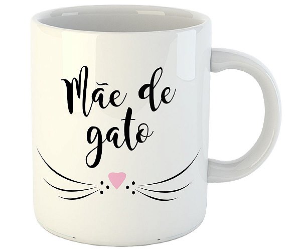 Caneca mãe de gato presente cat lover amante de gato gatinho