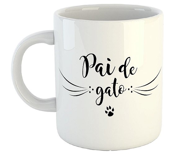 Caneca pai de gato presente cat lover amante de gato gatinho