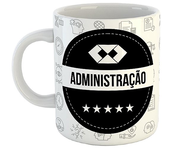 Caneca administração com nome personalizado adm presente
