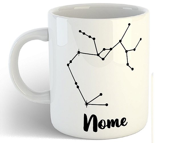 Caneca sou de sagitário presente signo nome personalizado