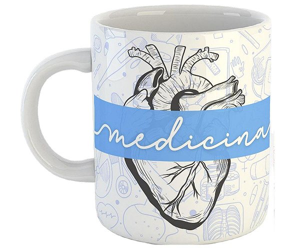 Caneca medicina médico coração doutor presente profissão