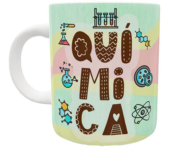 Caneca química presente faculdade curso profissão