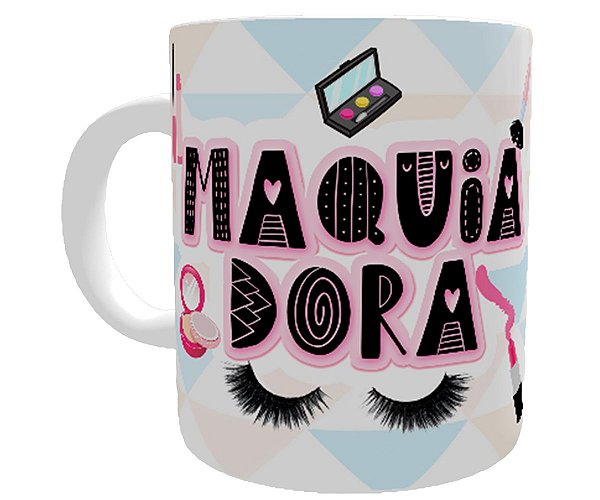 Caneca maquiadora presente profissão beleza maquiagem