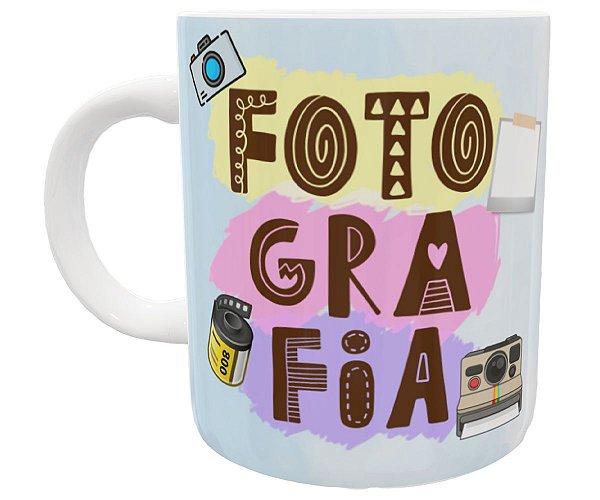 Caneca fotografia faculdade profissão fotografa presente