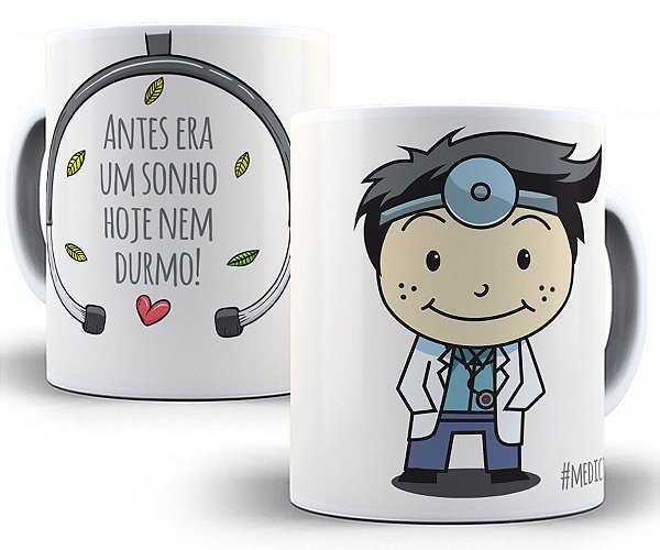 Caneca medicina divertida engraçada doutor profissão