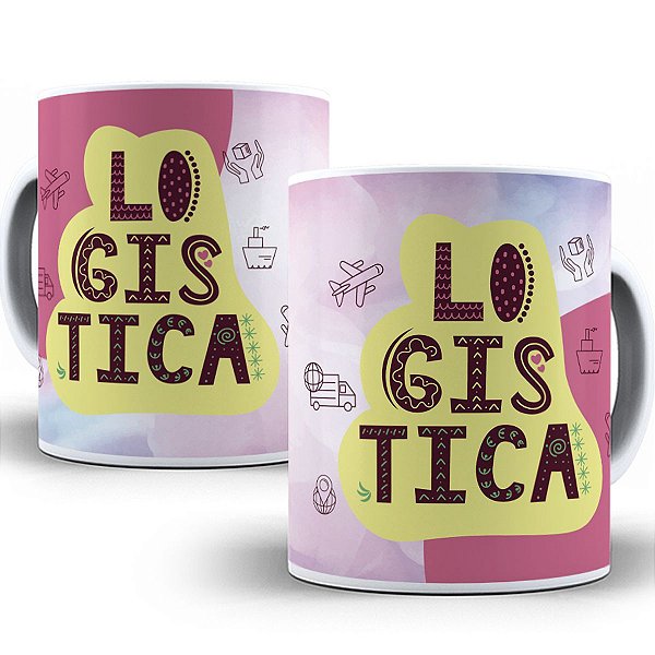 Caneca logística faculdade profissão presente curso