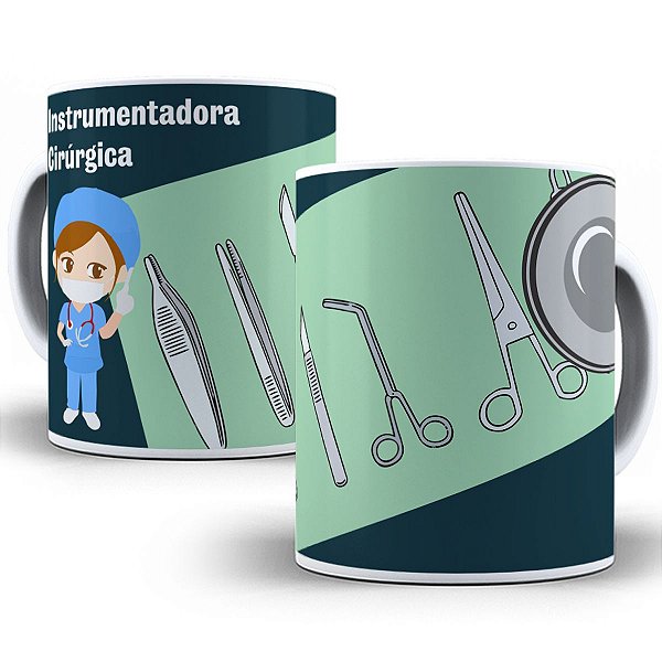 Caneca instrumentadora cirúrgica medicina presente profissão