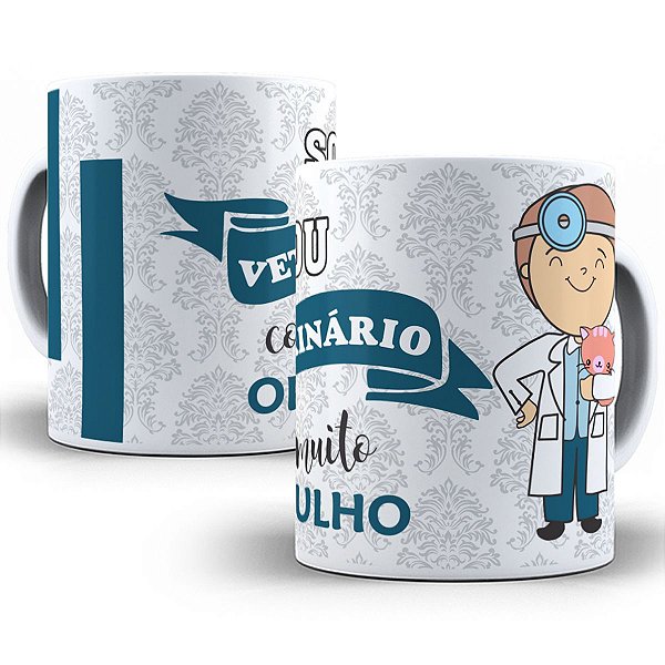 Caneca sou veterinário com muito orgulho presente profissão