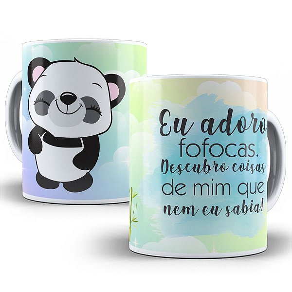 Caneca adoro fofocas descubro coisas de mim que nem eu sabia