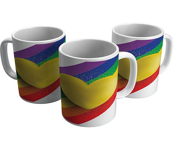 Caneca lgbt amor gay love wins amor vence presente lgbt