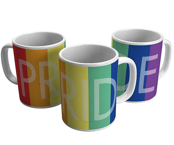 Caneca pride lgbt presente orgulho arco-íris