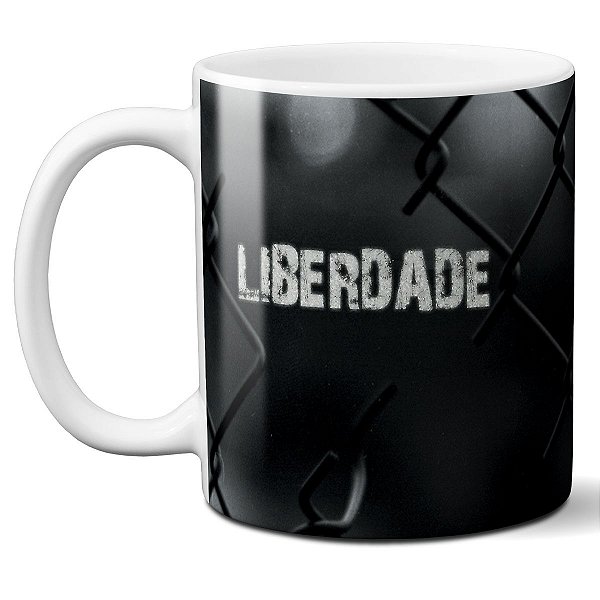 Caneca liberdade jesus cristo religião fé presente Deus