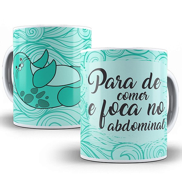 Caneca para de comer e foca no abdominal