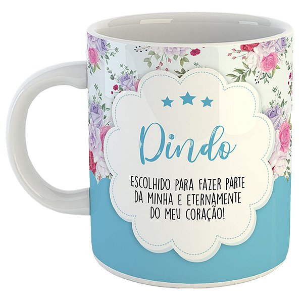 Caneca dindo escolhido eternamente do meu coração presente