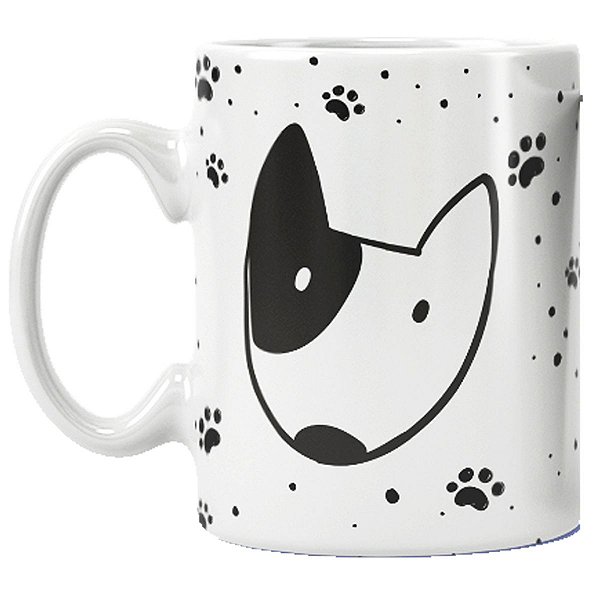 Caneca cachorrinho bull terrier dog pet lover doguinho