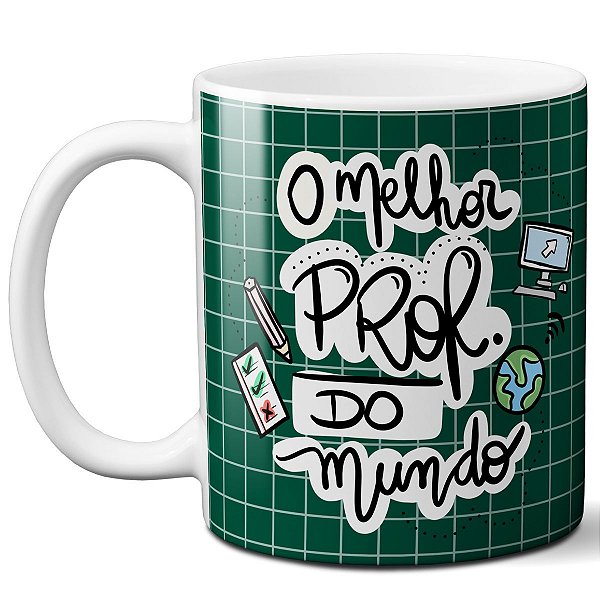 Caneca o melhor professor do mundo obrigado pelo carinho