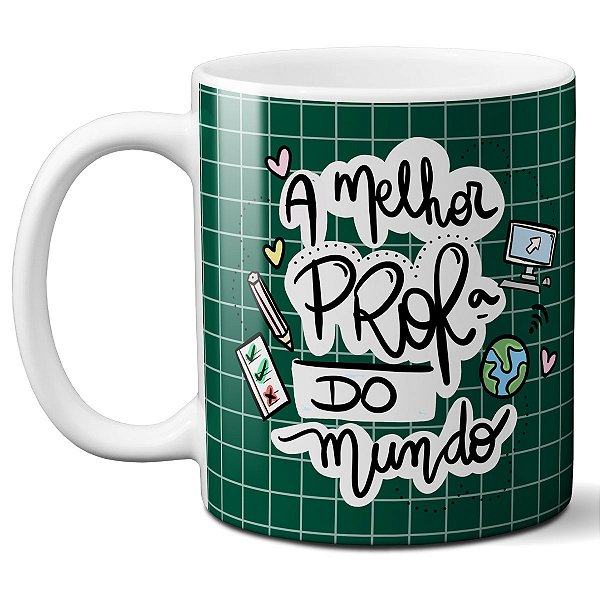 Caneca para a melhor prof do mundo obrigado por todo carinho