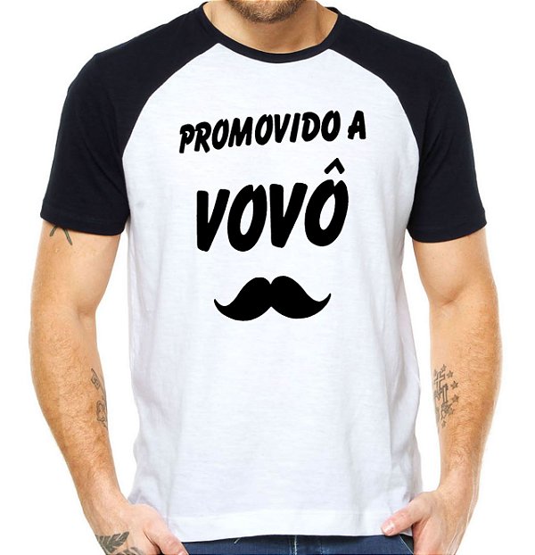 Camiseta promovido a vovo´ camisa tshirt bigode