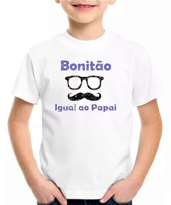 camiseta infantil bonito igual ao pai filho camisa
