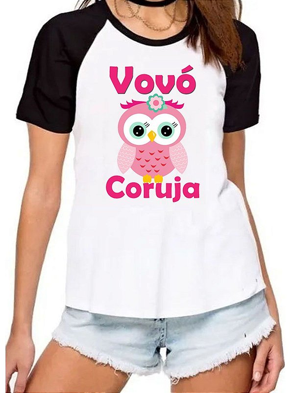 Camiseta vovo coruja avo camisa tshirt