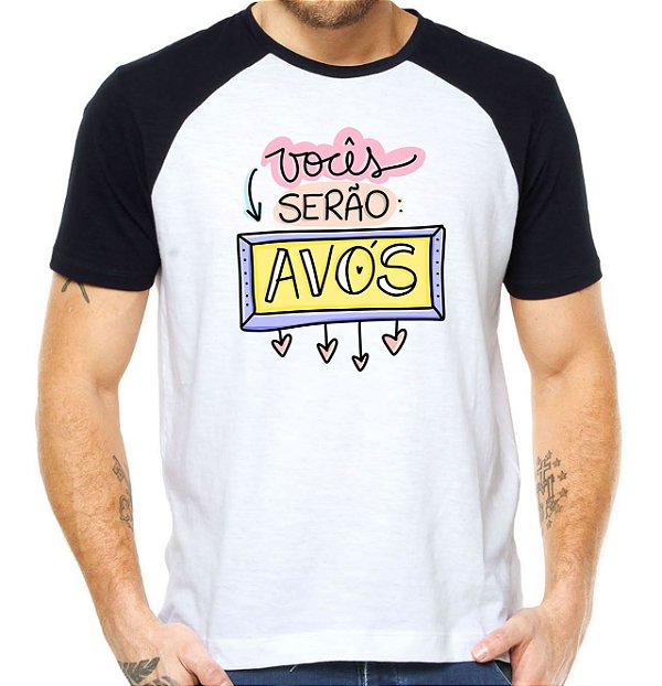 Kit 2 camisetas voces serão avós vovós camisa promovidos