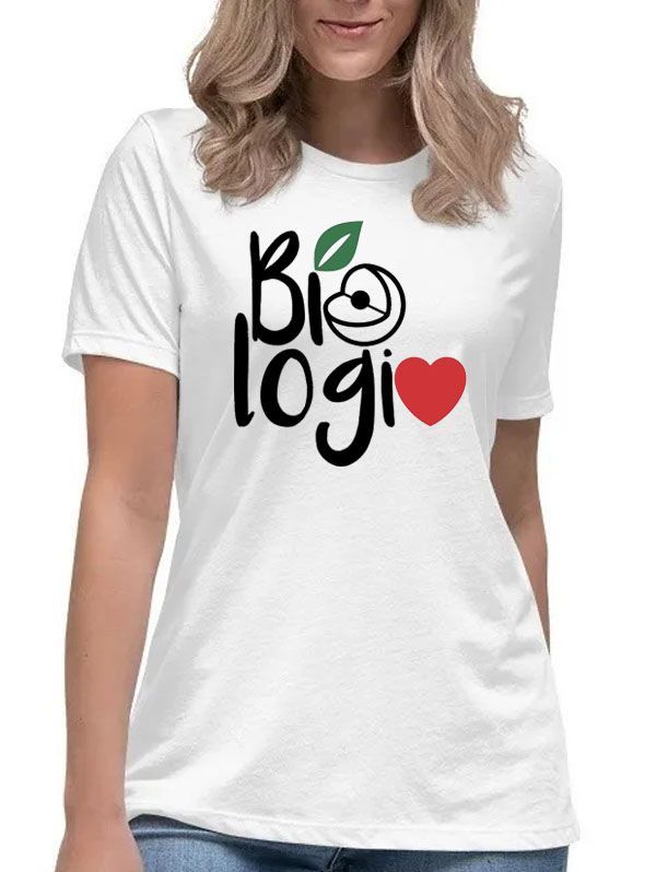 Camisa biologia curso love faculdade camiseta universitária