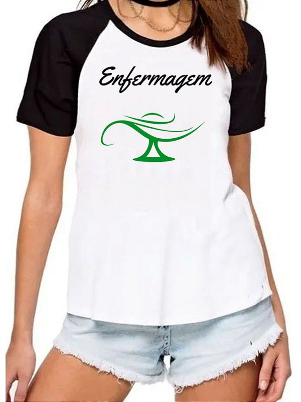 Camisa curso enfermagem camiseta faculdade universitária