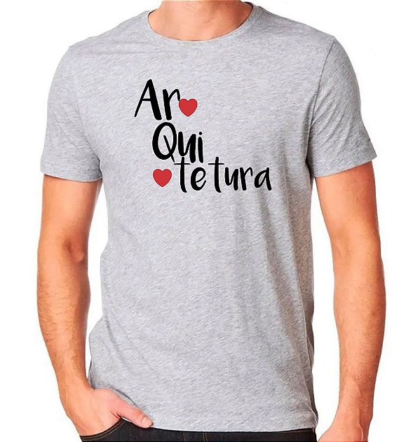 Camiseta love arquitetura curso faculdade arquiteto camisa