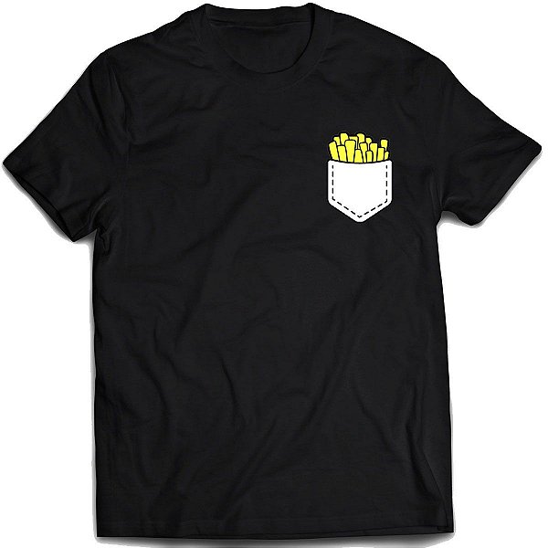 Camiseta Batata frita de bolso Camisa fast food divertido