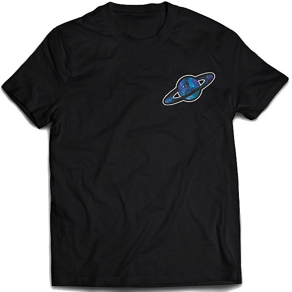 Camiseta Saturno planeta Galaxia Camisa espaço sideral