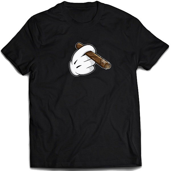 Camiseta Mão TRAP charuto Camisa swag moda de rua