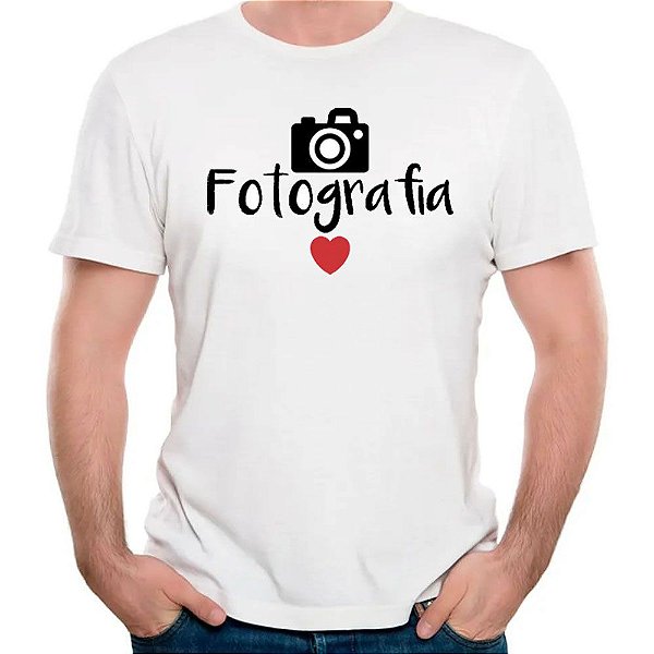 Camiseta Faculdade fotografia camisa curso universitária