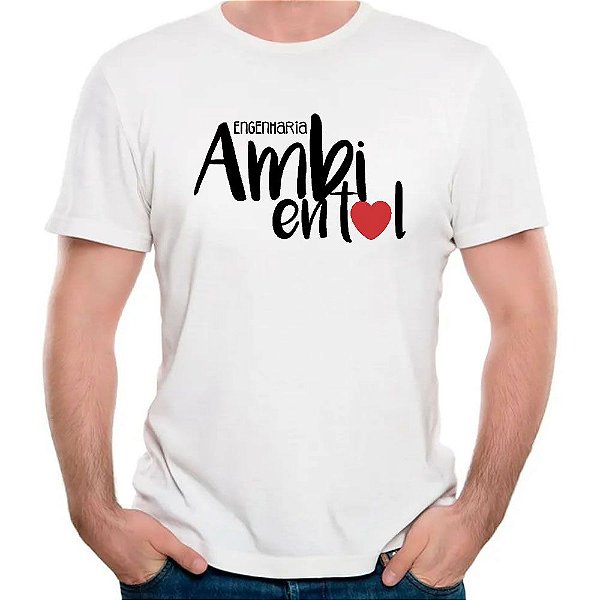 Camiseta engenharia ambiental curso faculdade formatura