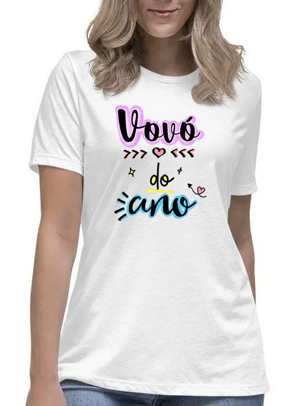Camiseta feminina vovó eu te amo colorida blusa camisa avó