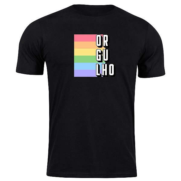 Camiseta algodão orgulho camisa blusa gay pride lgbt