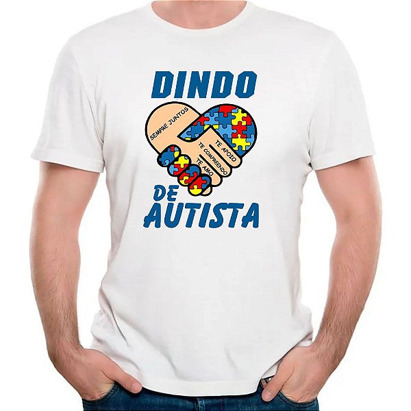Camiseta dindo de autista blusa autismo inclusão camisa