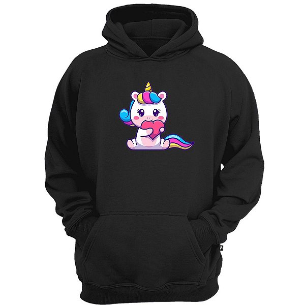 Casaco moletom unicornio coração amor fofo tumblr cute