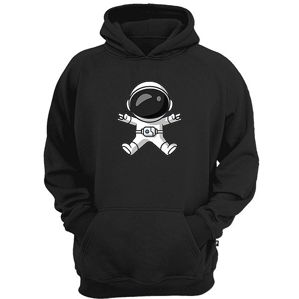 Casaco moletom astronauta galaxia espaço alien blusa de frio