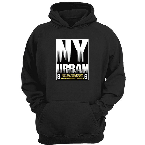 Casaco moletom NY New York urban moda de rua street wear