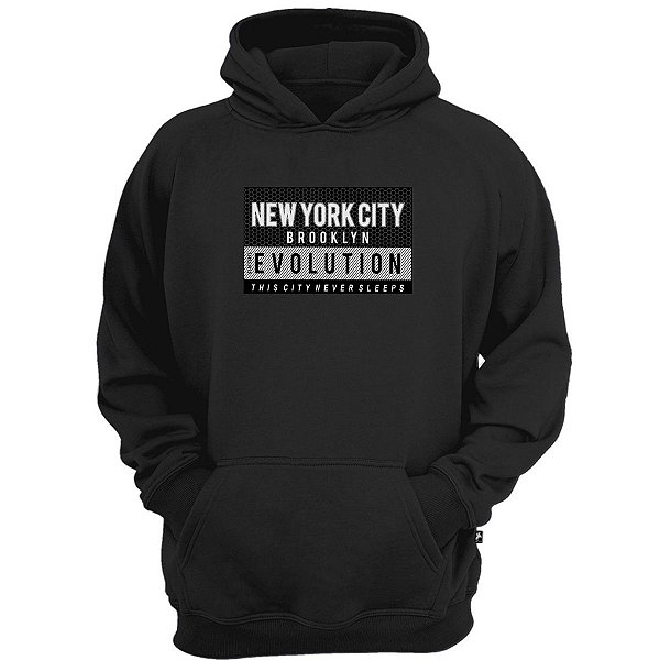 Casaco moletom new york city brooklyn evolution swag street