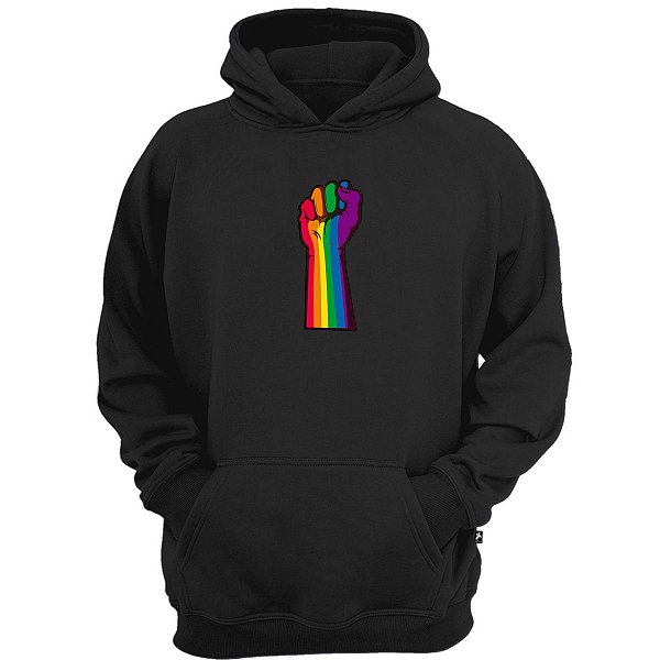 Casaco moletom poder lgbt gay rights pride orgulho
