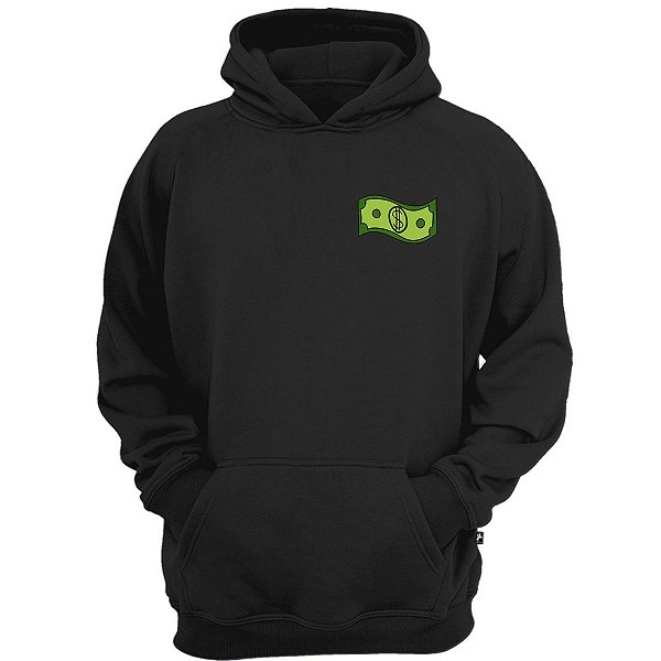Casaco moletom dolar cash money street skateboard