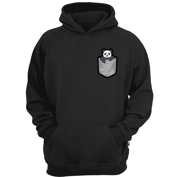 Casaco moletom urso panda de bolso animal fofo moda inverno