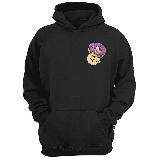 Casaco moletom donut rosquinha moda de rua street skateboard